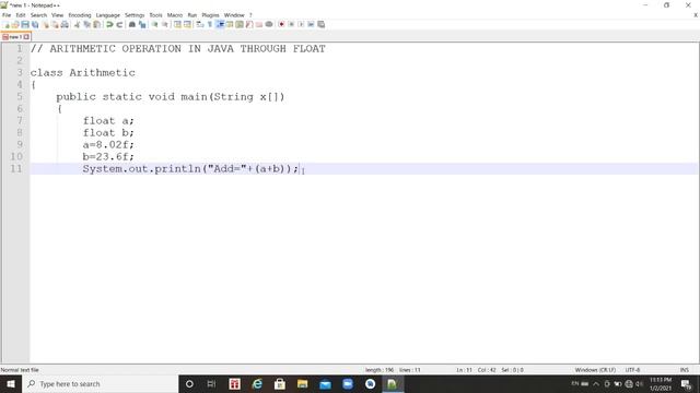 Arithmetic Operator in java through float смотреть онлайн