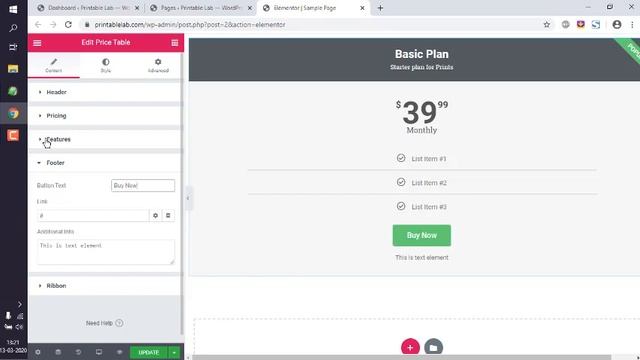 WordPress - How to Add Pricing Table Widget using Elementor Page Builder смотреть онлайн