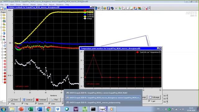 Применение макроса Debug Divergence в Ansys Icepak смотреть онлайн