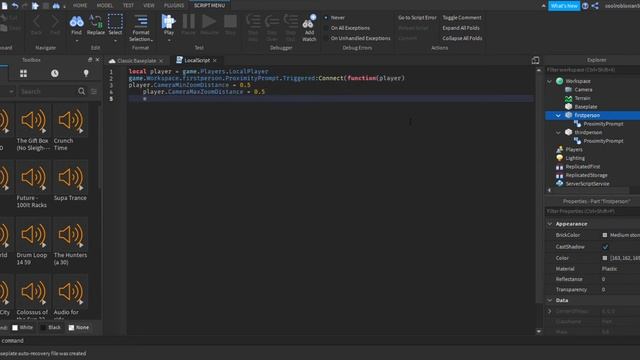 How to Change Camera Zoom Distance with Scripts [Roblox Studio + Proximity Prompt] смотреть онлайн