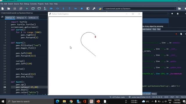 #heart #crush Make heart in python. only 15 line code. смотреть онлайн