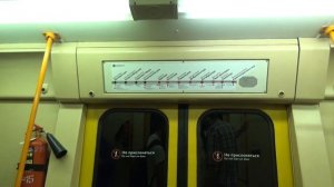 Поездка на поезде метро «Яуза» по Кольцевой линии «Против часовой стрелки»