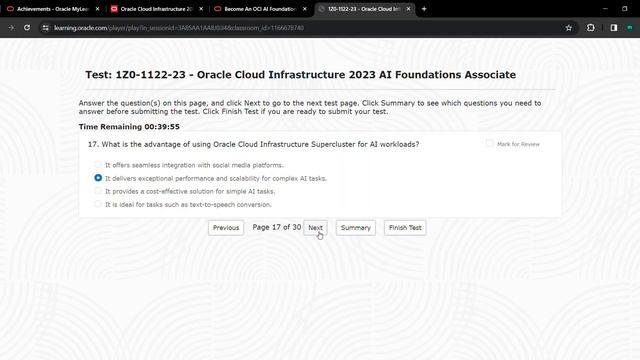 Oracle Cloud Infrastructure 2023 AI Foundations Associate 100% Pass (1Z0-1122-23) смотреть онлайн