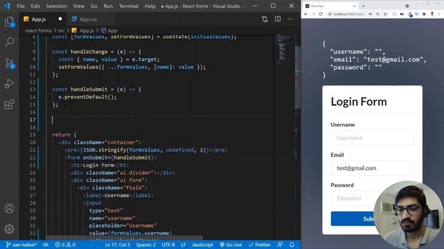 Form Validation using React | React Forms Handling & Validation Tutorial | React Sign up Form смотреть онлайн