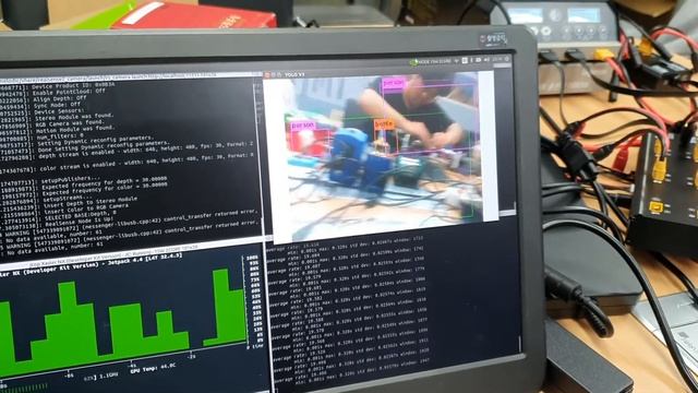 Nvidia NX (YoloV2,3 with RealSense D435i) смотреть онлайн