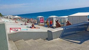 Совхоз Россия Имеретинка Адлер Сочи сегодня - идем на море самое Чистое ? конец августа 2022