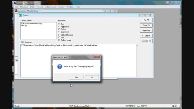 SQL Stored Procedures with parameters from Temps Plus query window смотреть онлайн