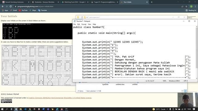 Tugas pemrograman bahasa java смотреть онлайн