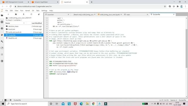 How to deploy Machine Learning Algorithms to AWS SageMaker using Docker смотреть онлайн