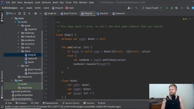 Live Coding Kotlin Data Structures & Algorithms #DSA #Kotlin Tree Heap Implementations Ryan M. Kay смотреть онлайн