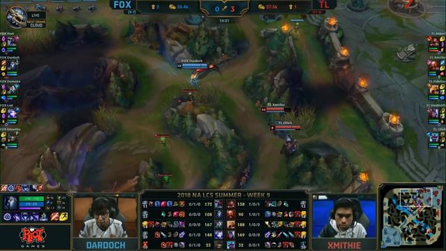 FOX vs. TL - Неделя 9 Игра 81 | LCS NA Summer 2018 Split смотреть онлайн