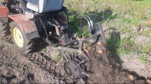 Транспортерная картофелекопалка с гидроприводом