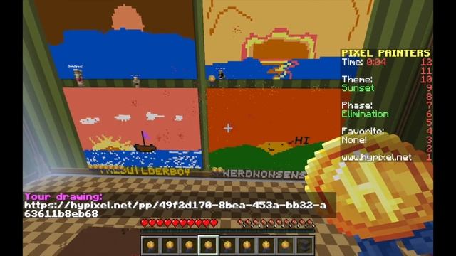 ★ Minecraft Mini Game: Pixel Painters Gameplay on Hypixel Server! ★ Psycho Girl & Builder Boy ★ смотреть онлайн
