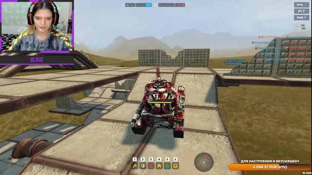 ДЕВУШКА играет в ТАНКИ ОНЛАЙН с ВЕБКОЙ #tankionline смотреть онлайн