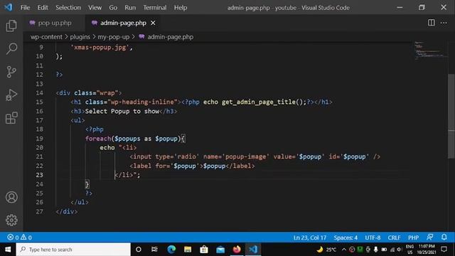 How to use Options in WP | Dynamic Popup - WordPress Plugin Development in Hindi 2021 (Part - 17) смотреть онлайн