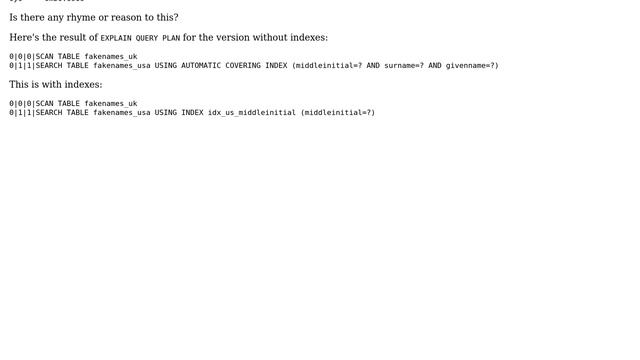 Databases: Why is this sqlite query much slower when I index the columns? смотреть онлайн