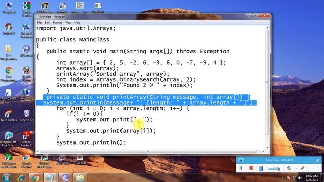 Write A Java Program To Sort An Array And Search An Element Inside It 8 смотреть онлайн