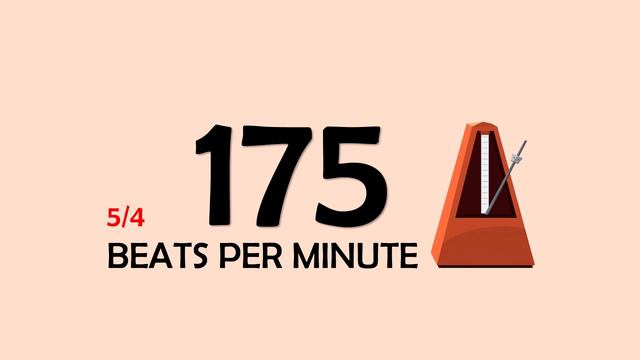 175 BPM 5/4 Metronome смотреть онлайн