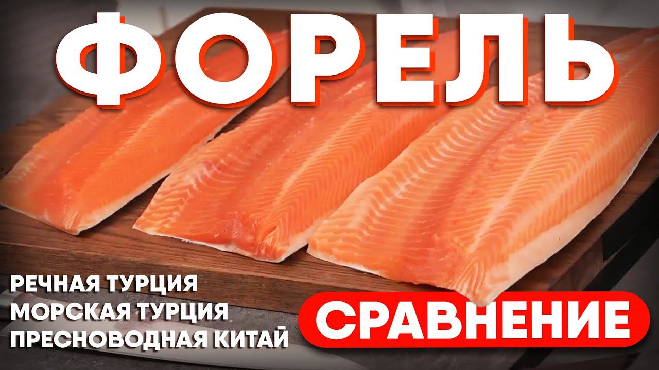 ФОРЕЛЬ. Сравниваем 3 вида форели. Аквакультурная красная рыба из Турции и Китая смотреть онлайн
