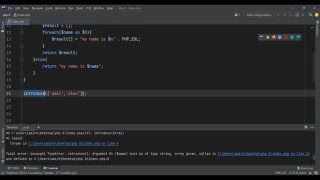 PHP 8 Union Types Explained - PHP Tutorial Beginner to Advanced смотреть онлайн