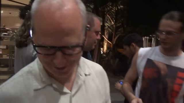 Clark Ramone Meeting Greg Graffin - Bad Religion - HSBC Sao Paulo 08/02/14