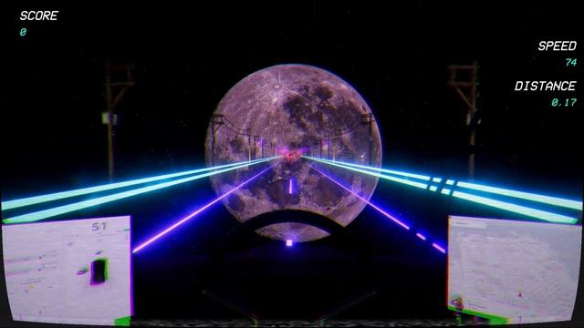 Безумные ретровейф покатушки в игре-Retrowave смотреть онлайн