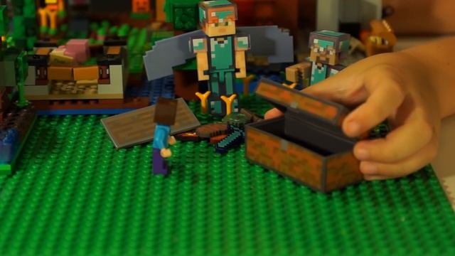 НУБик БОРЬКА и БАБУЛЯ - Лего НУБик Майнкрафт ФНАФ - LEGO Minecraft FNAF смотреть онлайн