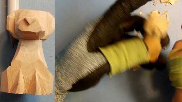 How to Whittle a Simple Dog - Step By Step Beginner Wood Carving Project