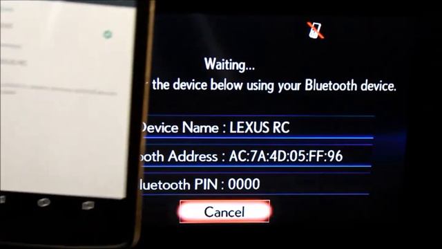 Lexus RC - How to connect your phone to the Bluetooth смотреть онлайн