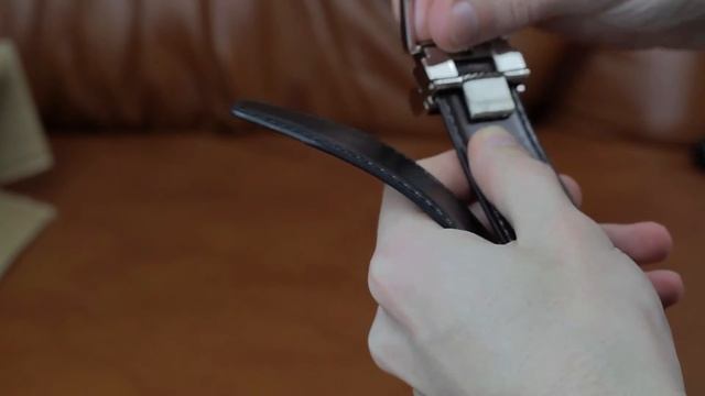 Мужской кожаный ремень | Men's leather belt смотреть онлайн