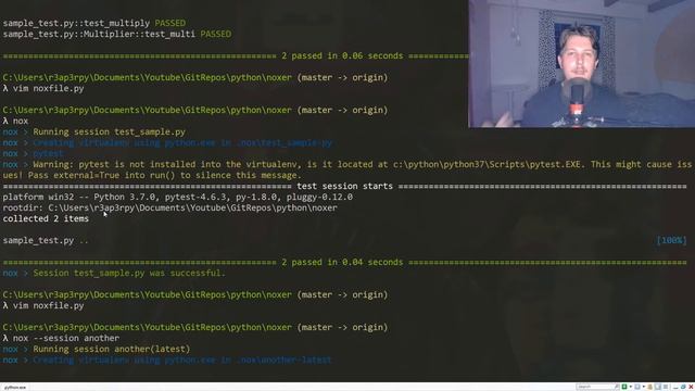 Python - NOX a module for versatile testing смотреть онлайн