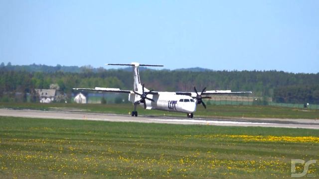 [4K] LOT 100 Years Livery Bombardier Dash-8 Q400 Takeoff at Gdańsk Airport 2022 смотреть онлайн