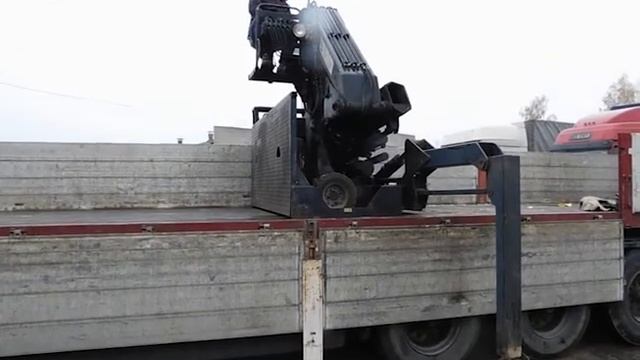 Работа манипулятора HIAB