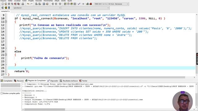 CONEXÃO C COM MYSQL смотреть онлайн