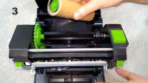 TSC TE200_TE300 Установка красящей ленты