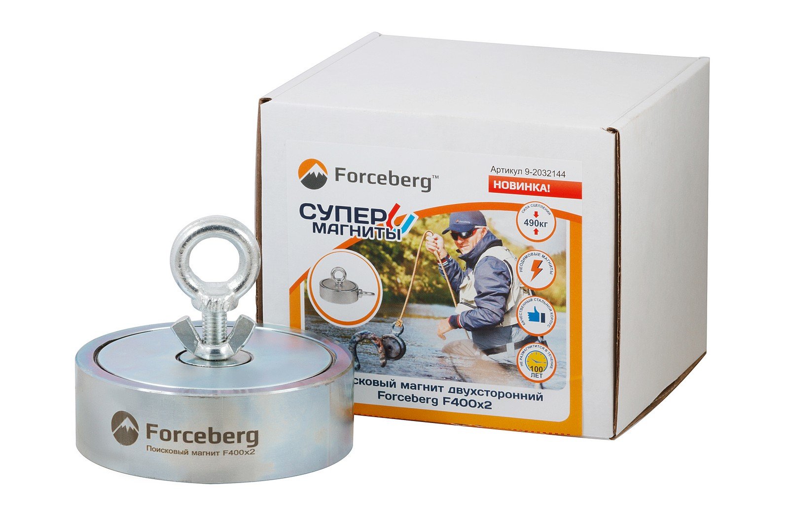 Поисковый магнит двухсторонний Forceberg F400х2 смотреть онлайн