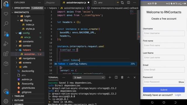 Axios Instance. React Native Beginner Project Course.#13 смотреть онлайн