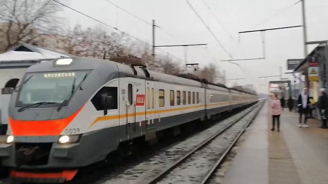 Электропоезд ЭП2Д-0039 сообщением Царицино - Шаховская, 27 января 2021 г. смотреть онлайн