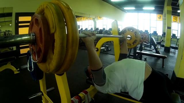 Д 2, Жим штанги лежа, 85 кг. смотреть онлайн