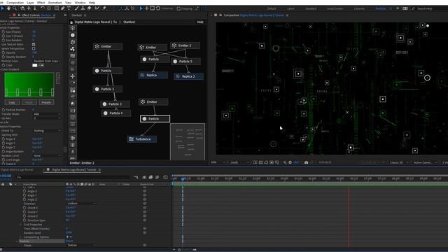 Digital Matrix Logo Reveal in AE | After Effects Tutorial смотреть онлайн