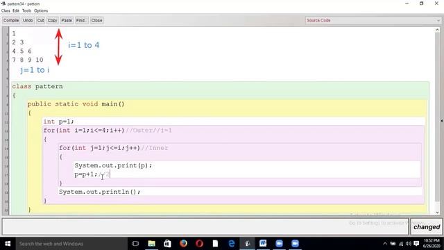 Write a java program to print floyd's triangle? смотреть онлайн