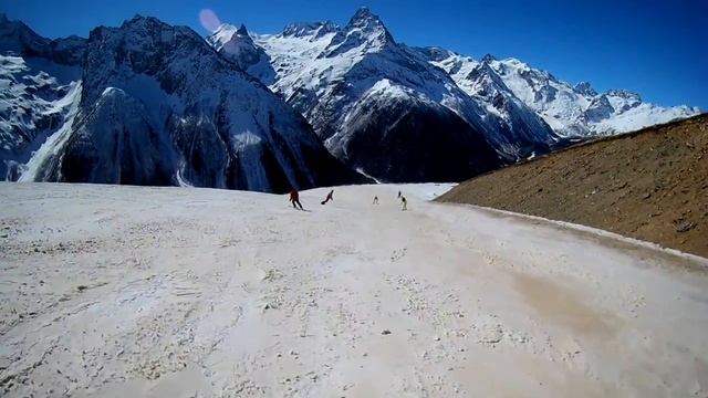 Сноуборд Домбай (часть 3) смотреть онлайн