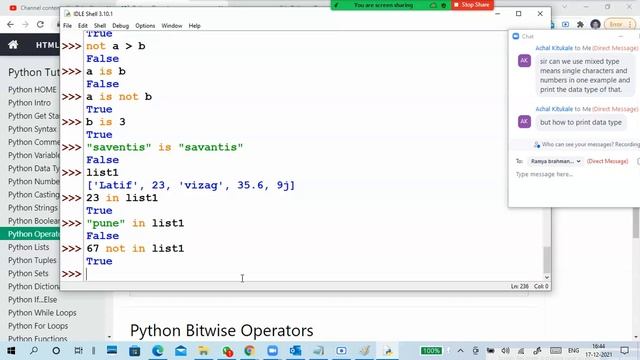 Python Part7 Operators смотреть онлайн