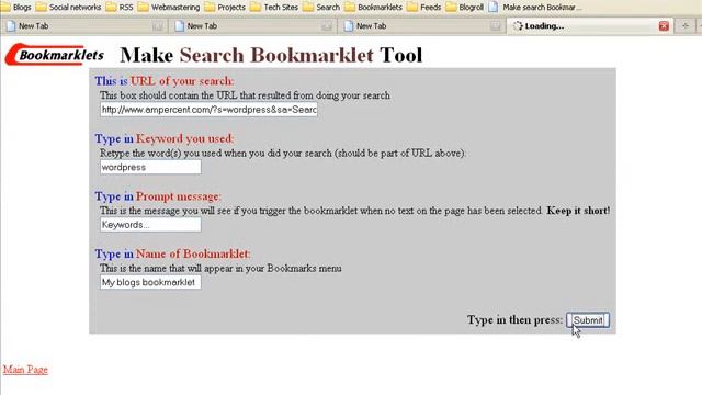 Create a Site Search Bookmarklet For your Blog or Website смотреть онлайн