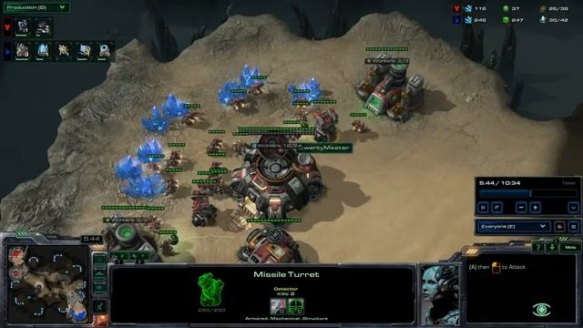Tutorial 2:Emerald Protoss vs Terran ,Correctly react to a scouted tech path смотреть онлайн