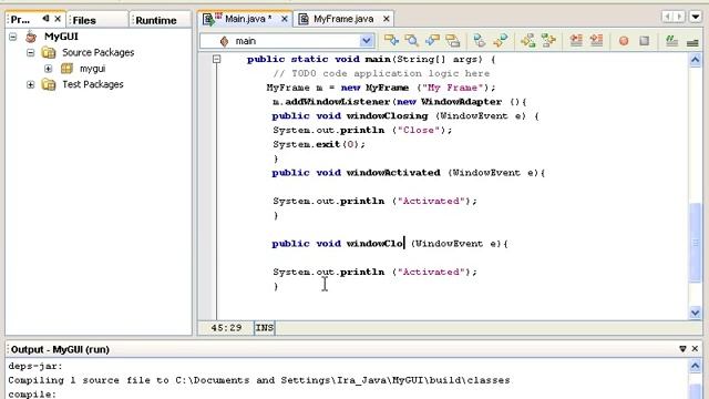 Работаем с GUI. Классы окон. Урок 154 смотреть онлайн