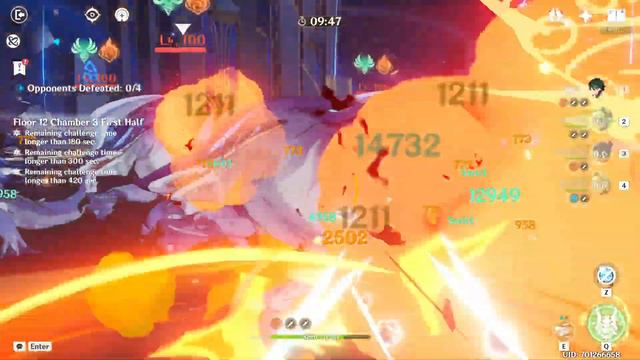 Genshin Impact | C0 Xiao Double Pyro And C0 Cyno Aggravate( 9 Stars )