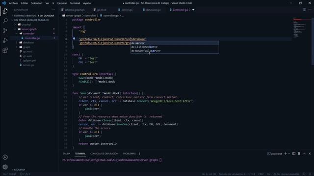 ¿Cómo hacer un servidor GraphQL con Go y Mongo DB? | Golang server смотреть онлайн