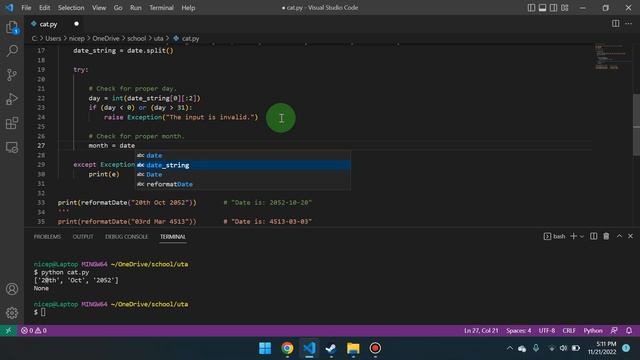 CS112 Lab 10 (Exception Handling) смотреть онлайн