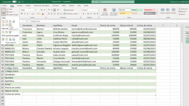 Short Excel 16 de 27 ¿Cómo realizo un pegado especial para transponer? смотреть онлайн